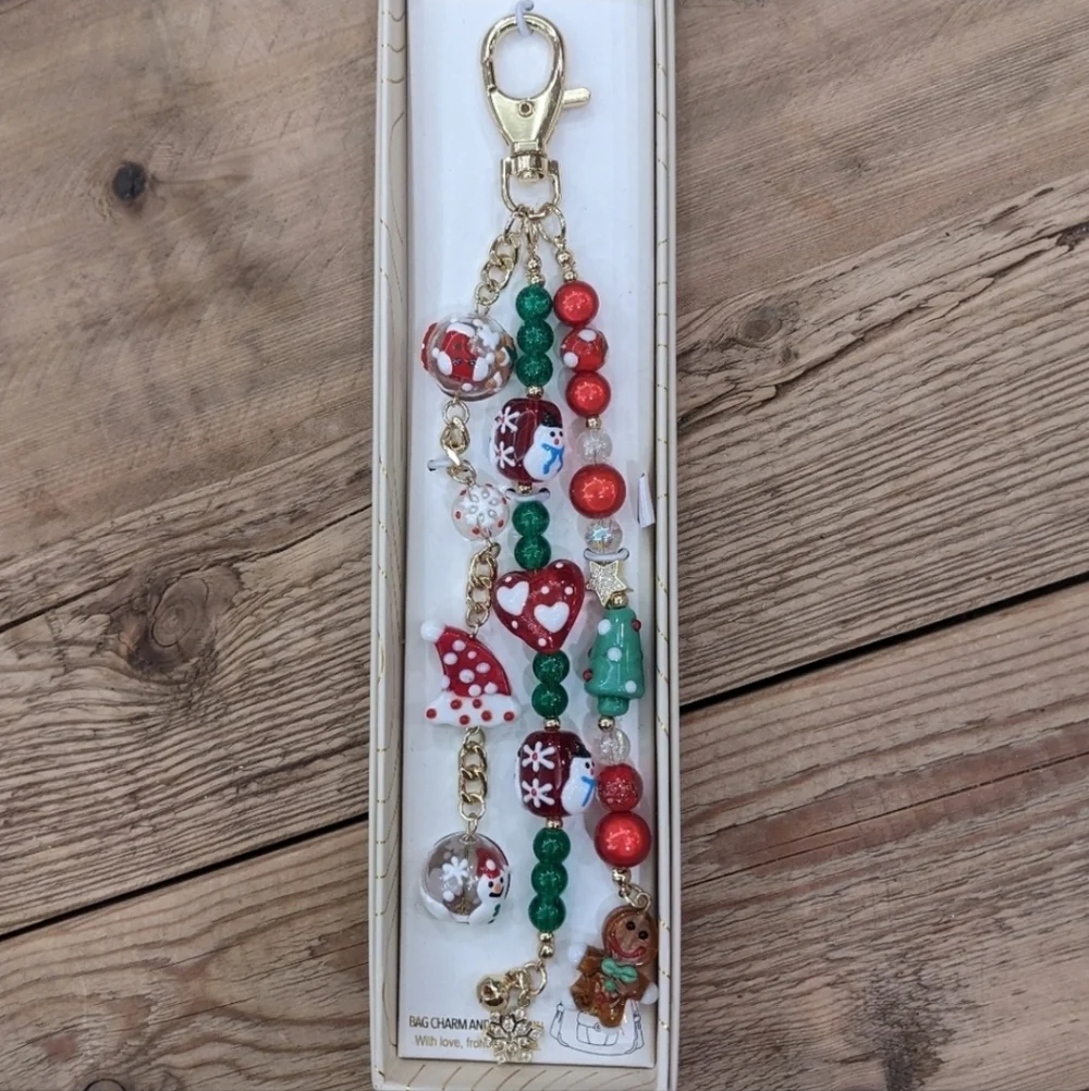 ♥️🔹️Eye Candy LA🔹️holiday Ginger Babe Bag Charm Key Chain